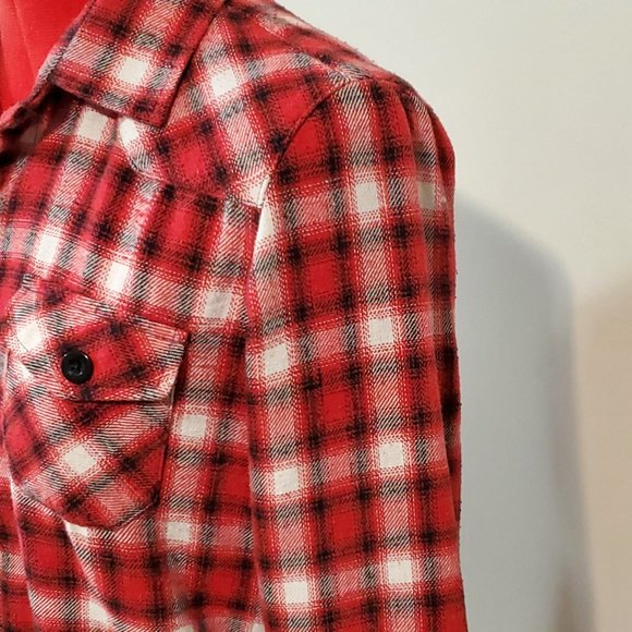 “Molokai” Women’s Red Plaid Button-up Shirt – S - Picture 3 of 7